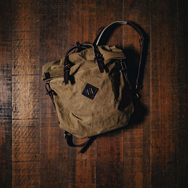 Woody Canvas Backpack on a Hook