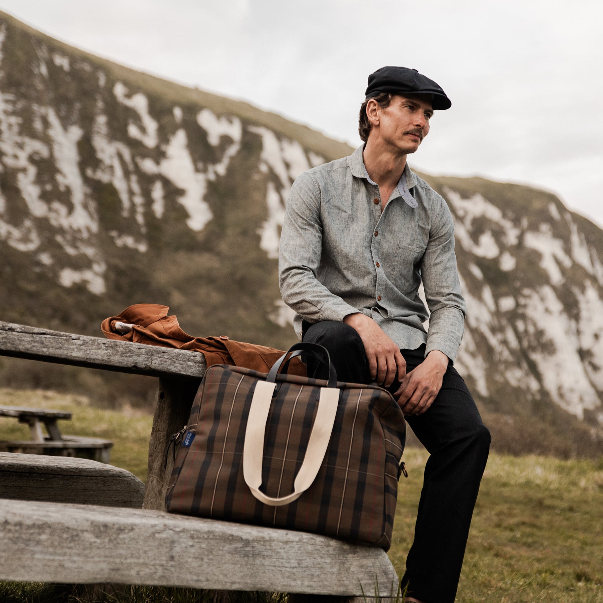 Sac 48H en toile tartan