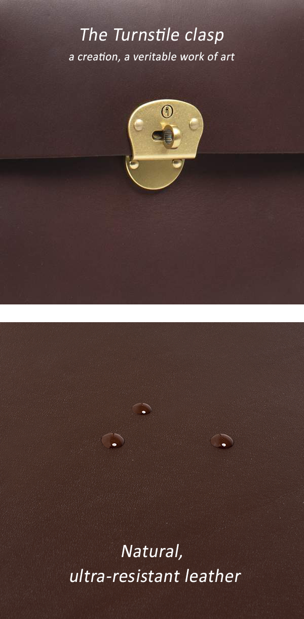 Premium leather bag made in France